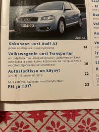Etumatkaa 2003 nr 2 - Asiakaslehti, Volkswagen Touran, uusi Audi A3, Volkswagen Touareg ja liitteet