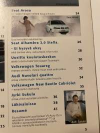 Etumatkaa 2003 nr 2 - Asiakaslehti, Volkswagen Touran, uusi Audi A3, Volkswagen Touareg ja liitteet