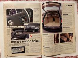 Etumatkaa 2003 nr 2 - Asiakaslehti, Volkswagen Touran, uusi Audi A3, Volkswagen Touareg ja liitteet