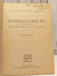 Konekivääri 09  -Rakenne, hoito ja käsittely