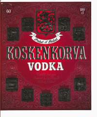 Koskenkorva Vodka  100 cl 60 %    - viinaetiketti