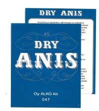 Dry Anis  Alko 047  - viinaetiketti