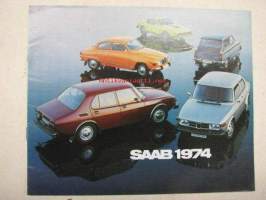 Saab 1974 95, 96, 99, 99 EMS -myyntiesite / sales brochure