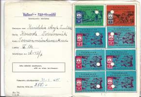 Säästömerkkejä Valkealan Säästöpankki 1955
