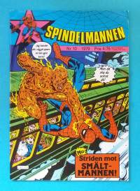 Spindelmannen nr 10 1979 - Nu: Striden mot Skältmannen. (Sarjakuvat, ulkomaalaiset sarjakuvalehdet, sopiva keräilykappaleeksi, Hämähäkkimies, Hämis)