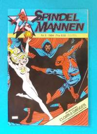Spindelmannen nr 5 1984 - På Begäran: Clock &amp; Dagger. (Sarjakuvat, ulkomaalaiset sarjakuvalehdet, sopiva keräilykappaleeksi, Hämähäkkimies, Hämis)
