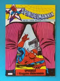 Spindelmannen nr 10 1978 - Spindeln i Kingpins dödsmaskin. (Sarjakuvat, ulkomaalaiset sarjakuvalehdet, sopiva keräilykappaleeksi, Hämähäkkimies, Hämis)