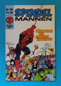 Spindelmannen nr 1 1984 -  Marvel-klubben Nr 1. (Sarjakuvat, ulkomaalaiset sarjakuvalehdet, sopiva keräilykappaleeksi, Hämähäkkimies, Hämis)
