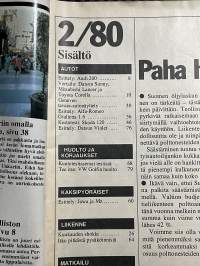 Tuulilasi 1980 nr 2 Datsun Sunny, Mitsubishi Lancer, Toyota Corolla Uutuus talvivertailu