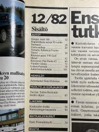 Tuulilasi 1982 nr 12, koeajo Audi 100, Joulun 1982 autot