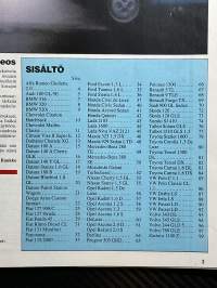 Tuulilasi 1982 nr 12B Koeajaa 75 auton tekniset tiedot ja mittaustulokset