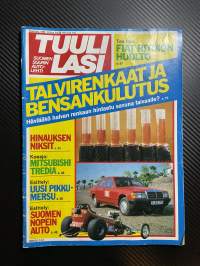 Tuulilasi 1983 nr 1, esittely Mazda 626 ja pikku-Mersu, koeajo Suzuki TS 125 ERZ, Talvirenkaat ja bensan kulutus
