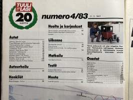 Tuulilasi 1983 nr 4, koeajo Mercedes-Benz 190, esittely Ford Sierra XS4
