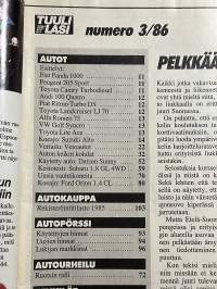 Tuulilasi 1986 nr 3 Koeajo Ford Orion 1.4 CL