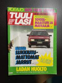 Tuulilasi 1987 nr 4, koeajo Ford Sierra 2.0 Ghia, Testi Lukkiutumattomat jarrut