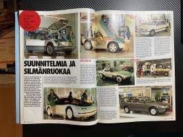 Tuulilasi 1987 nr 12, kestotesti Volvo 480 ES, Tokion autonäyttely