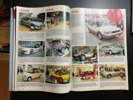 Tuulilasi 1987 nr 12, kestotesti Volvo 480 ES, Tokion autonäyttely