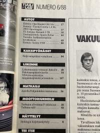 Tuulilasi 1988 nr 6 Ensimmäiset kuvat Volvo 440, Ford Fiesta