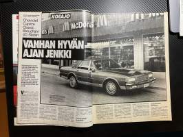 Tuulilasi 1988 nr 7 Koeajossa aito Jenkkirauta Chervrolet Caprie V8