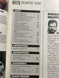 Tuulilasi 1988 nr 10 Koeajo uusi Fiat Tipo, Saabin mallivuosi 1989