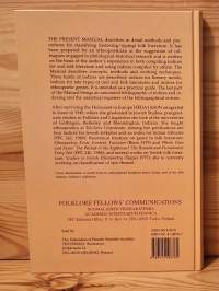 Motif, type and genre : a manual for compilation of indices &amp; a bibliography of indices and indexing