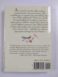 Just a Note to Say-- - The Perfect Words for Every Occasion