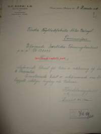 Oy Nurmi ab, Nurmi 2.12 1920 asiakirja