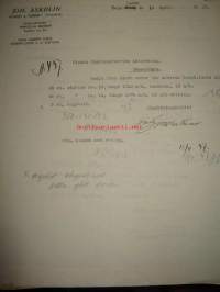 Joh. Askolin, Isnäs 14.4 1937 asiakirja