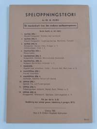 Spelöppningsteori 1-12 (no. 11 puuttuu)