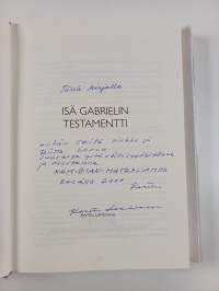 Isä Gabrielin testamentti (signeerattu, tekijän omiste)