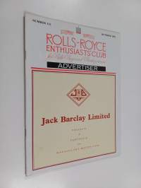 Rolls-Royce enthusiasts&#039; club for Rolls-Royce and Bentley owners : October 1991