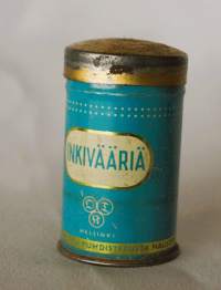 Inkivääriä - maustepurkki peltiä - tuotepakkaus 6x3 cm