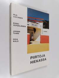 Piirtoja hiekassa (signeerattu, tekijän omiste)
