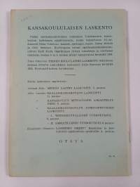 Kansakoululaisen laskento 3 - Opettajan ohjekirja