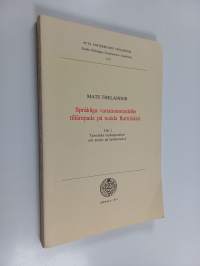 Språkliga variationsmodeller tillämpade på nutida Burträsktal 2 (signeerattu, tekijän omiste)