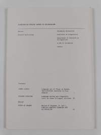 Scandinavian working papers on bilingualism 7