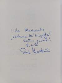 Olen matkalla kotona : runoja vuosilta 1965-1992 (signeerattu, tekijän omiste)