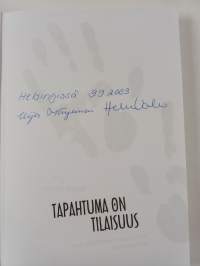 Tapahtuma on tilaisuus : opas onnistuneen tapahtuman järjestämiseen (signeerattu)
