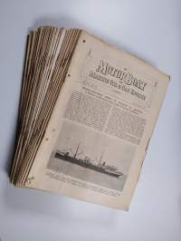 The Motorboat and Marine Oil &amp; Gas Engine ; The Motor Ship and MotorBoat vuosikerta 1912 (40 nroa ; puuttuu nrot 390, 391 , 392, 393, 395-402, 425)