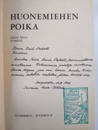 Huonemiehen poika (signeerattu, tekijän omiste)