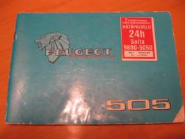 Peugeot 505 -instructionsbook