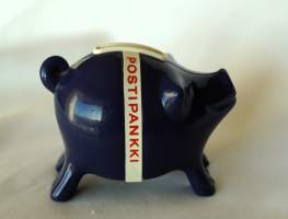 Postisäästöpankki säästöpossu 10x7x4  cm säästölipas  sininen