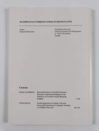 Scandinavian working papers on bilingualism 10