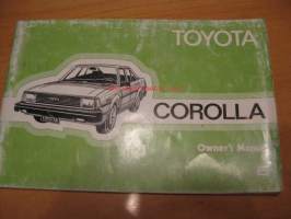 Toyota Corolla  owner´s manual / käyttöohjekirja