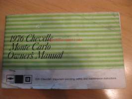 Chevrolet ChevelleMonte Carlo Owner`s manual  - 1976
