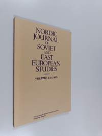 Nordic journal of Soviet and East European studies : Volume 4:4 (1987)