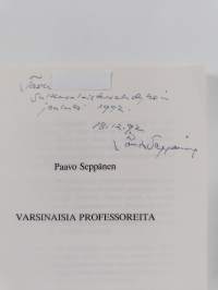Varsinaisia professoreita (signeerattu, tekijän omiste)