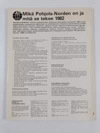 Pohjolan ympäri Maailman ympäri -lehden kanssa : Norden-yhdistysten liiton vuosikirja 1982