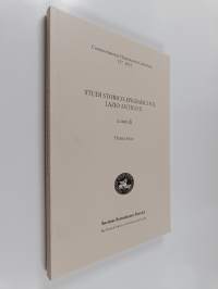 Studi storico-epigrafici sul lazio antico II : a cura di