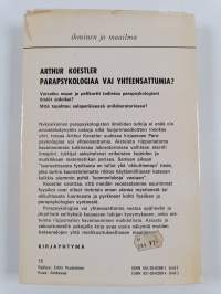 Parapsykologiaa vai yhteensattumia